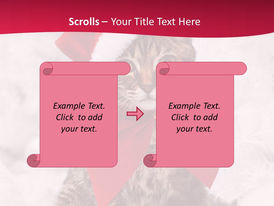 Strike Seasonal Santa's Hat PowerPoint Template