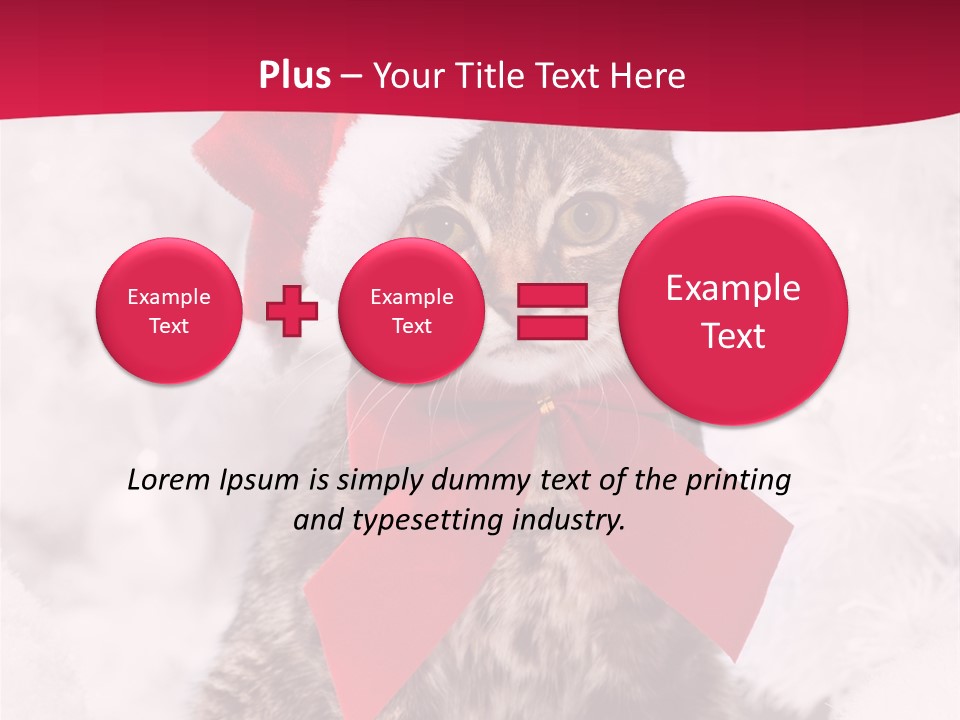 Strike Seasonal Santa's Hat PowerPoint Template