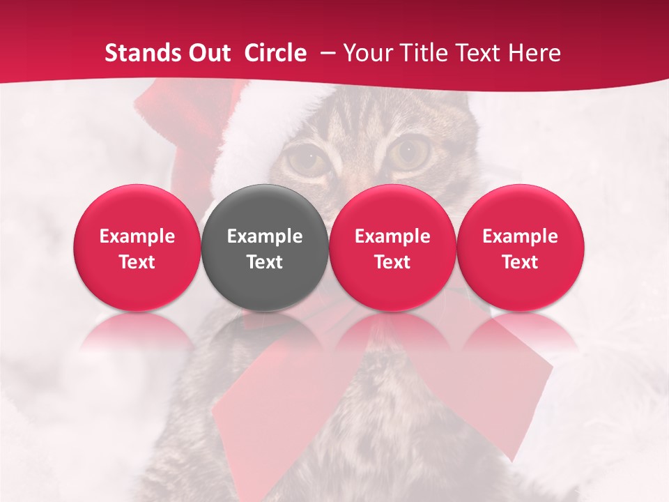 Strike Seasonal Santa's Hat PowerPoint Template