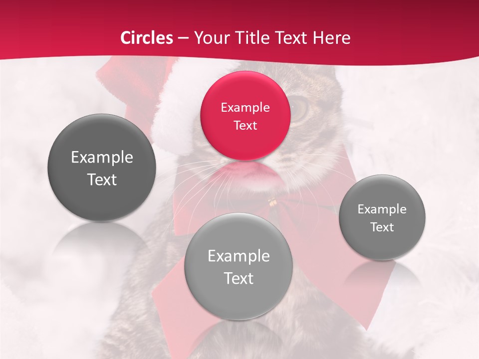 Strike Seasonal Santa's Hat PowerPoint Template