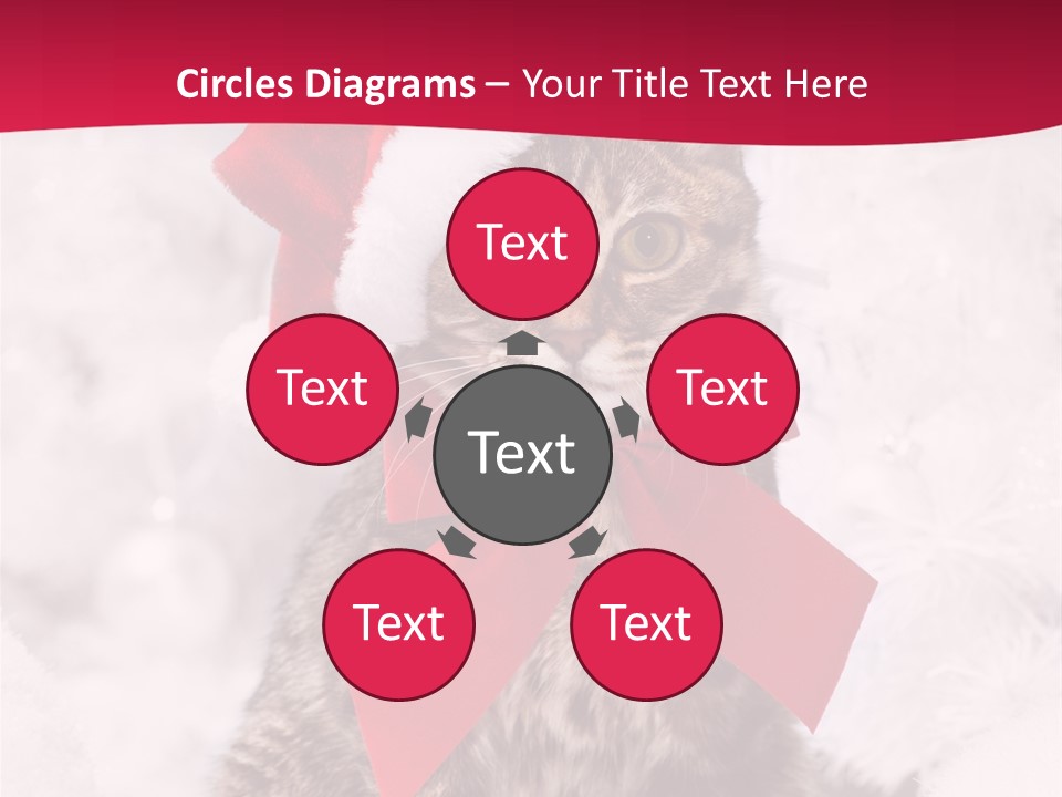 Strike Seasonal Santa's Hat PowerPoint Template