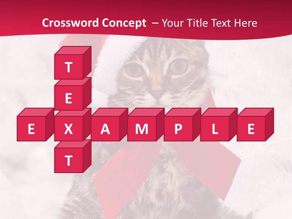 Strike Seasonal Santa's Hat PowerPoint Template