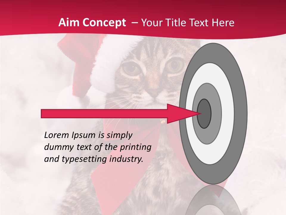 Strike Seasonal Santa's Hat PowerPoint Template