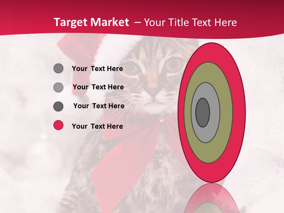 Strike Seasonal Santa's Hat PowerPoint Template
