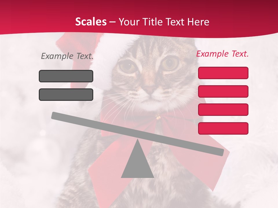 Strike Seasonal Santa's Hat PowerPoint Template