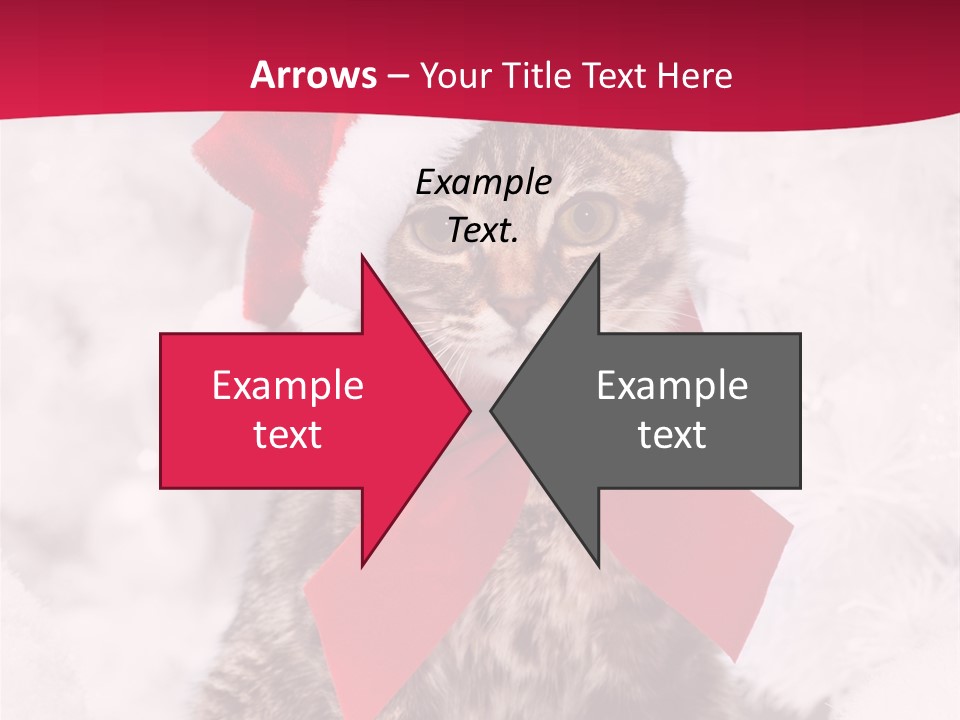 Strike Seasonal Santa's Hat PowerPoint Template