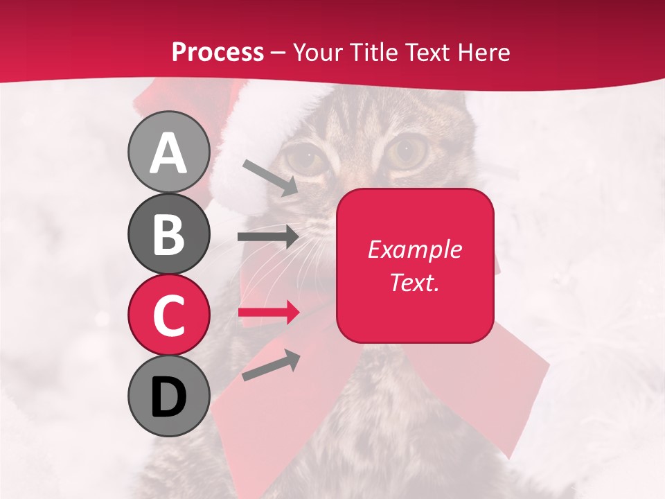 Strike Seasonal Santa's Hat PowerPoint Template