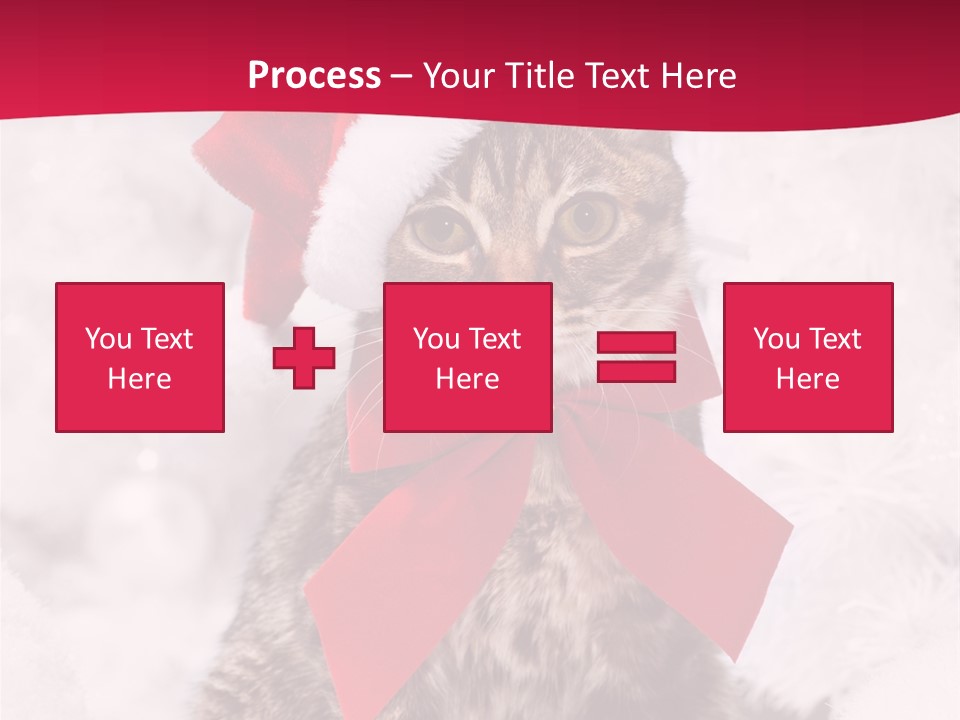Strike Seasonal Santa's Hat PowerPoint Template