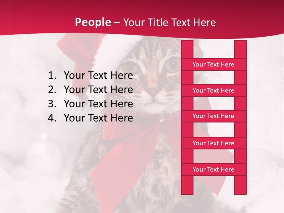 Strike Seasonal Santa's Hat PowerPoint Template