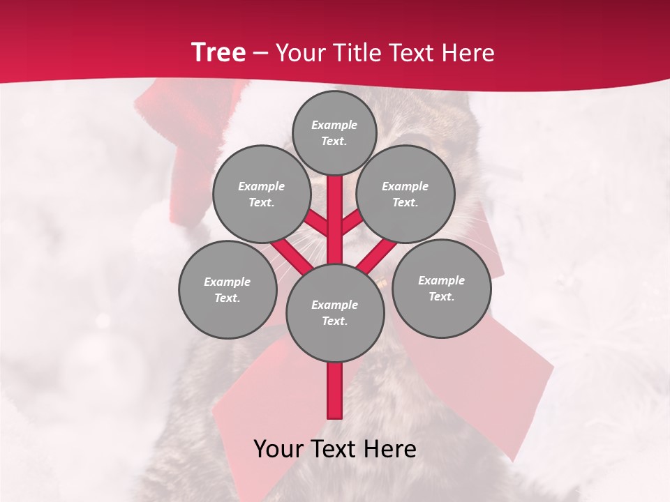 Strike Seasonal Santa's Hat PowerPoint Template