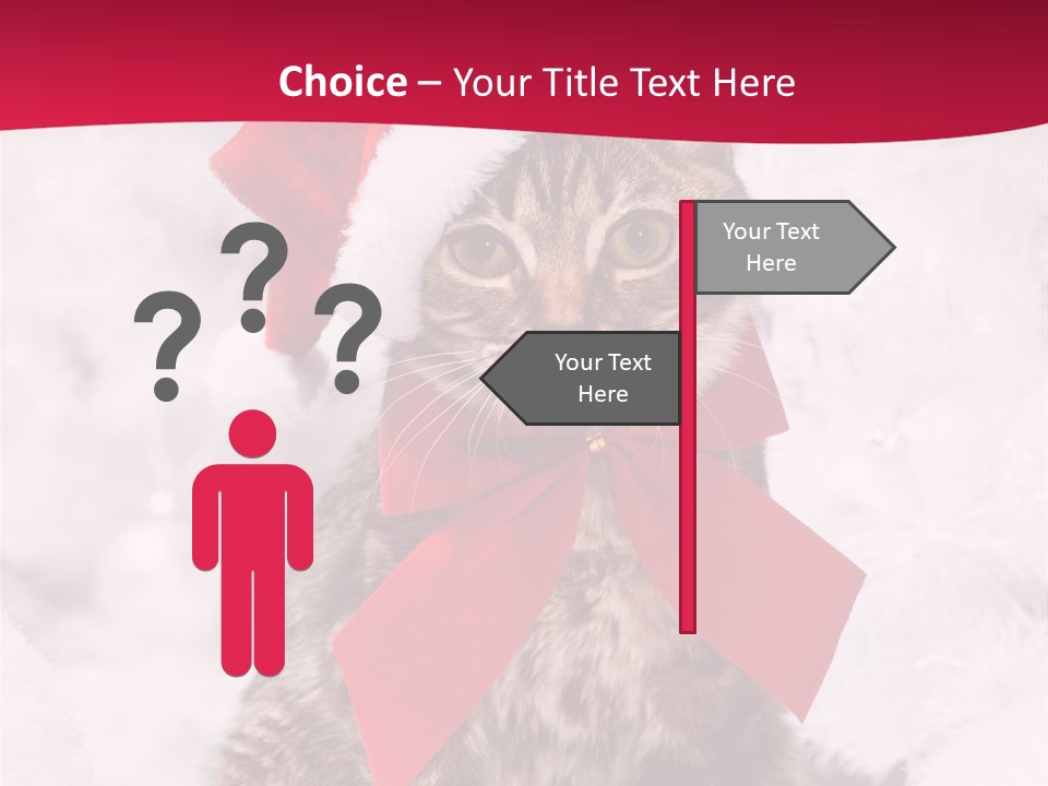 Strike Seasonal Santa's Hat PowerPoint Template