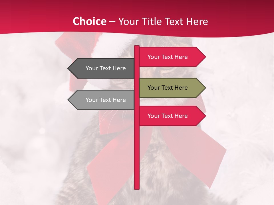 Strike Seasonal Santa's Hat PowerPoint Template