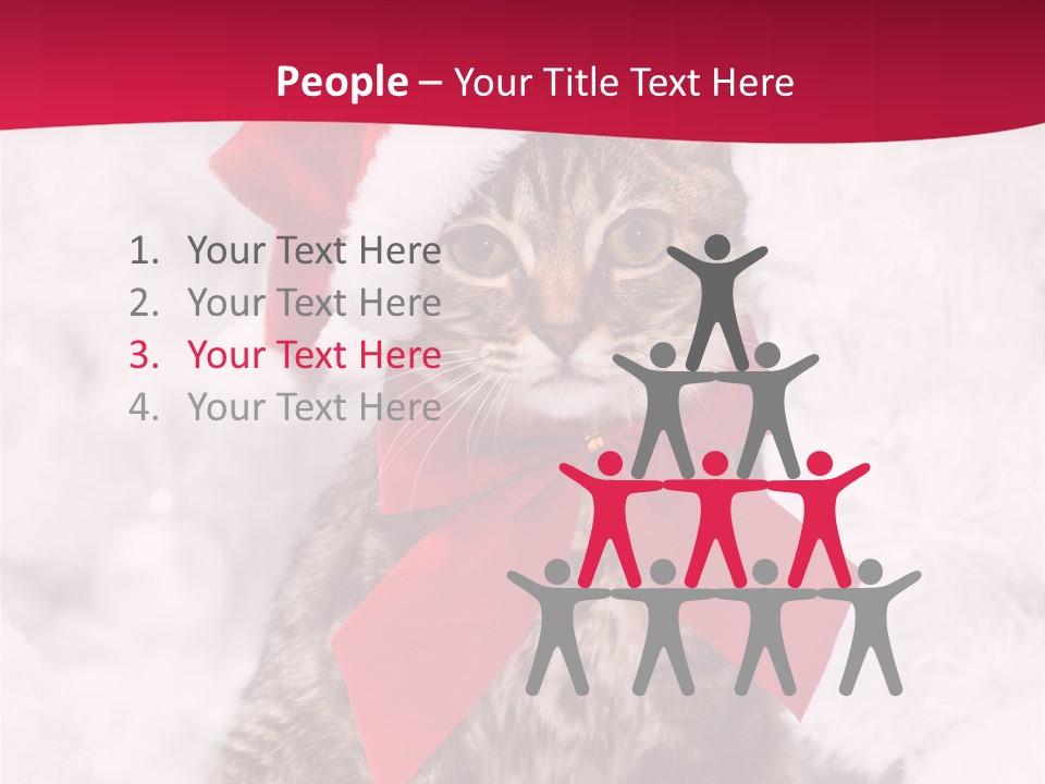 Strike Seasonal Santa's Hat PowerPoint Template