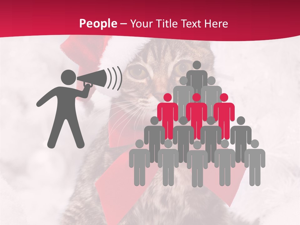 Strike Seasonal Santa's Hat PowerPoint Template