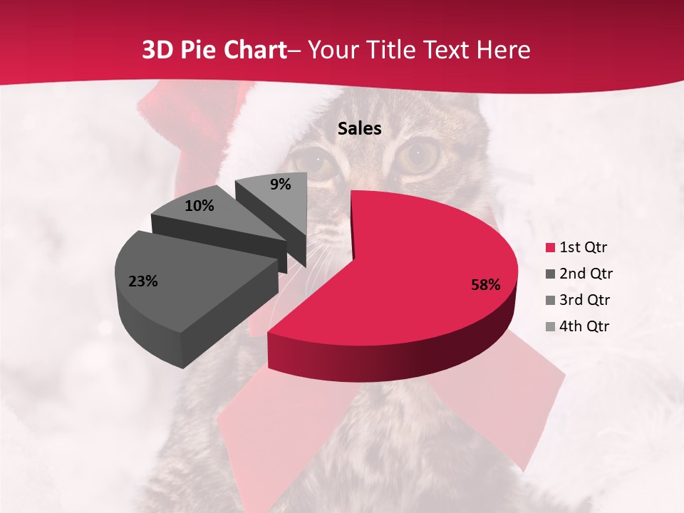 Strike Seasonal Santa's Hat PowerPoint Template
