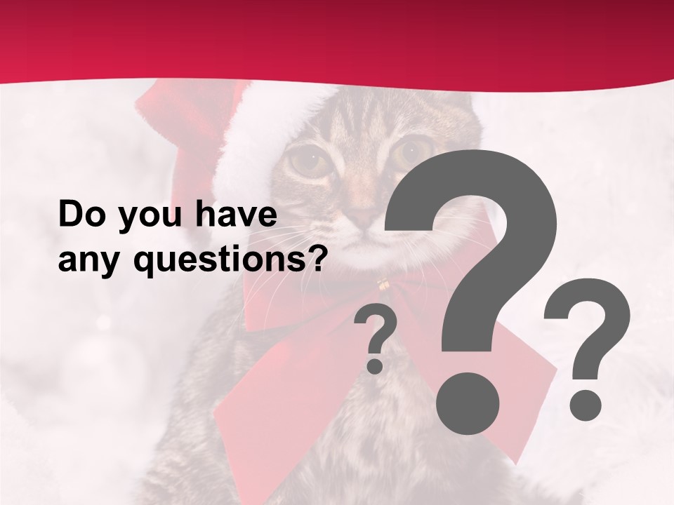 Strike Seasonal Santa's Hat PowerPoint Template