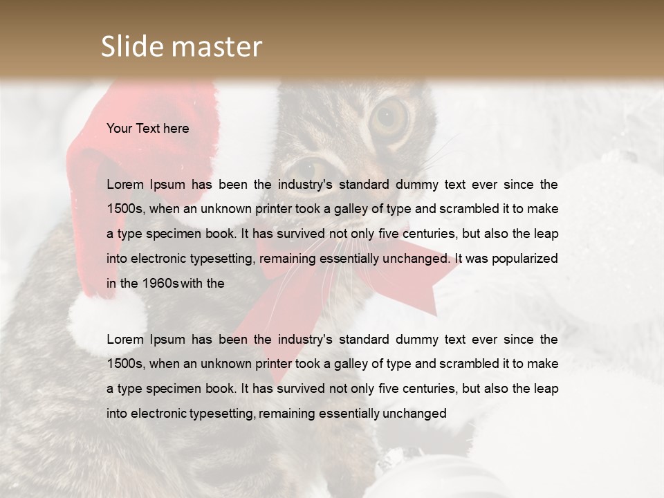 Merry Card Seasonal PowerPoint Template