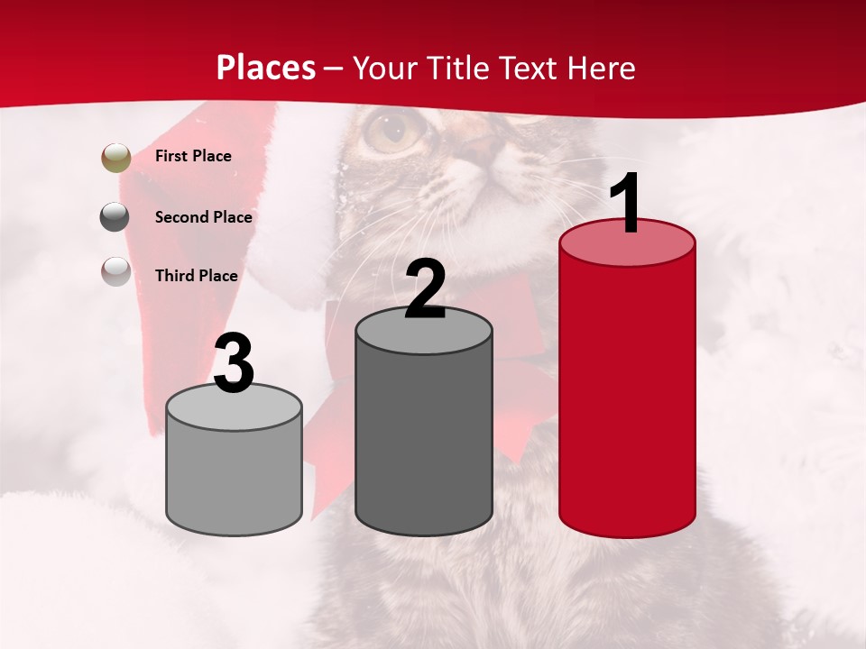 Domestic Looking Up Santa PowerPoint Template