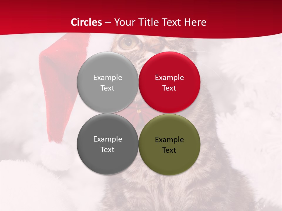 Domestic Looking Up Santa PowerPoint Template
