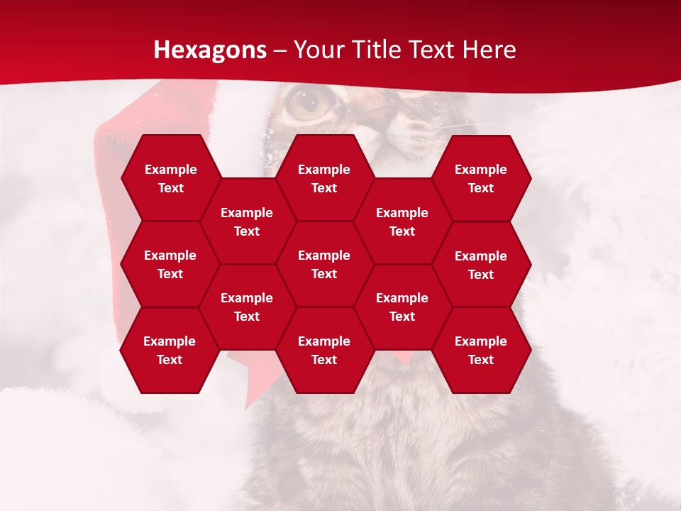 Domestic Looking Up Santa PowerPoint Template