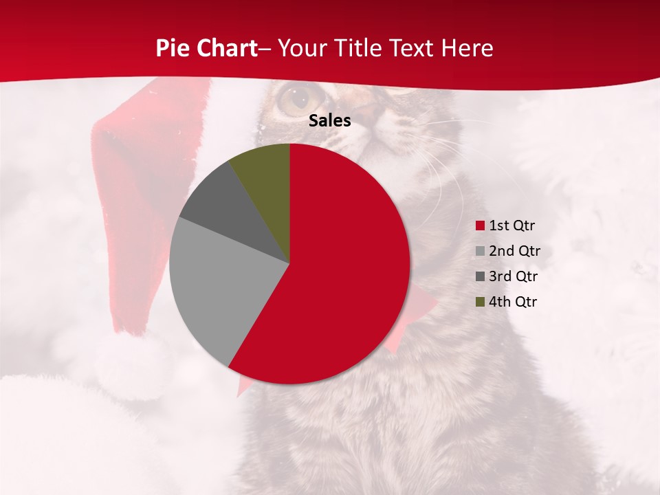 Domestic Looking Up Santa PowerPoint Template