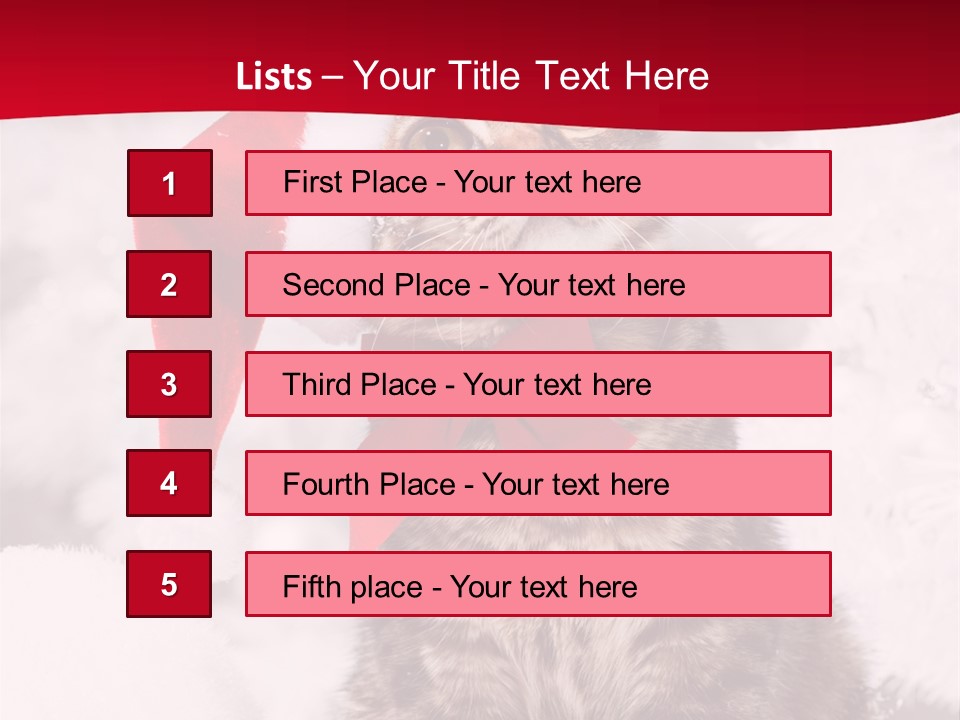 Domestic Looking Up Santa PowerPoint Template