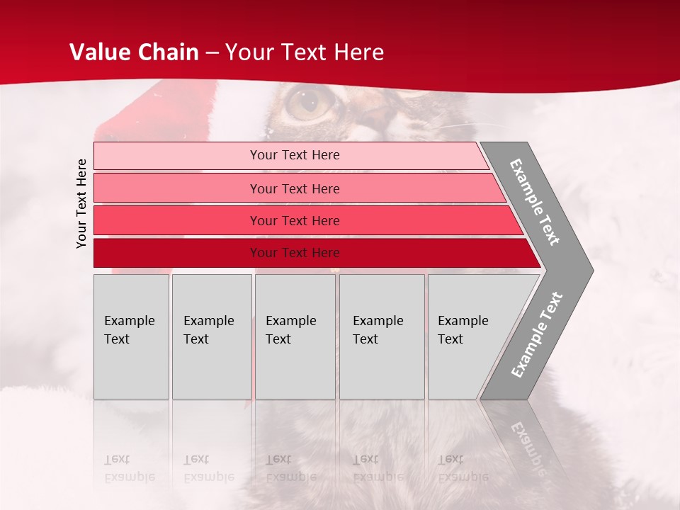 Domestic Looking Up Santa PowerPoint Template