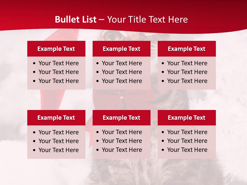 Domestic Looking Up Santa PowerPoint Template