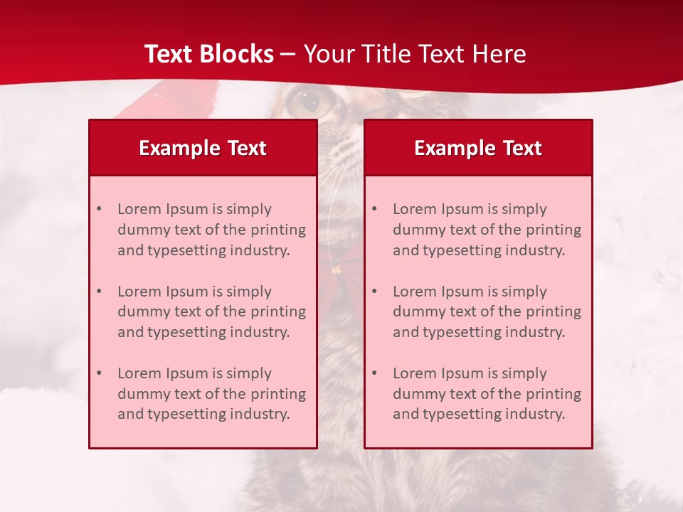 Domestic Looking Up Santa PowerPoint Template