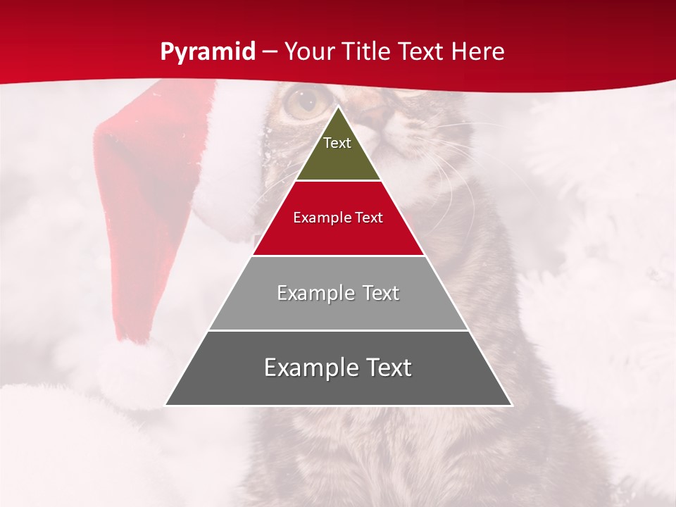 Domestic Looking Up Santa PowerPoint Template