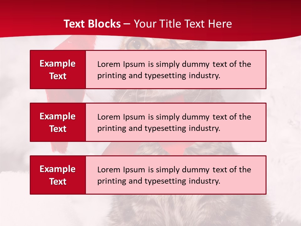 Domestic Looking Up Santa PowerPoint Template