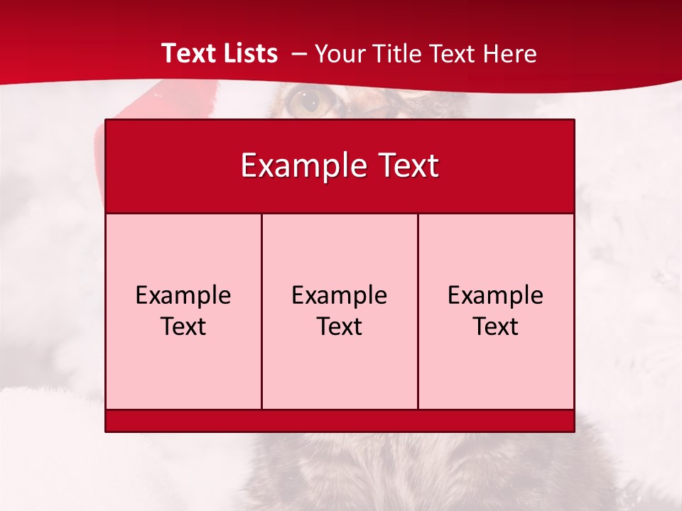 Domestic Looking Up Santa PowerPoint Template