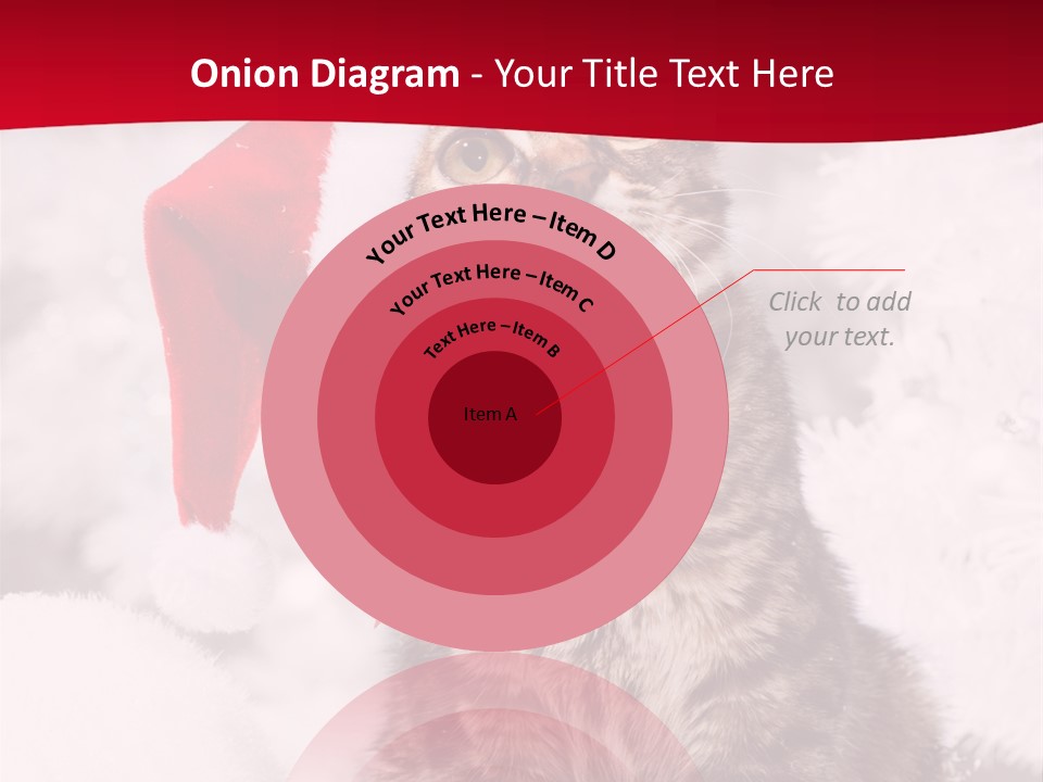 Domestic Looking Up Santa PowerPoint Template
