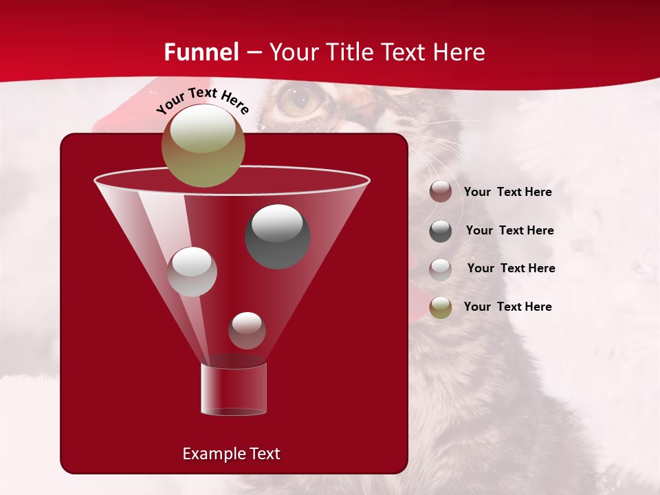 Domestic Looking Up Santa PowerPoint Template