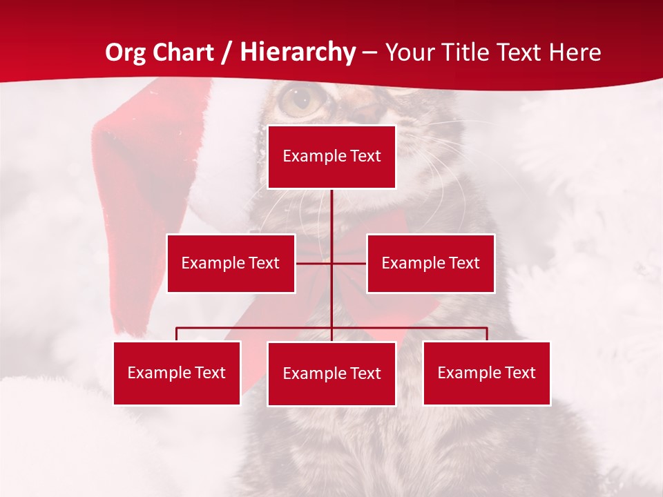 Domestic Looking Up Santa PowerPoint Template