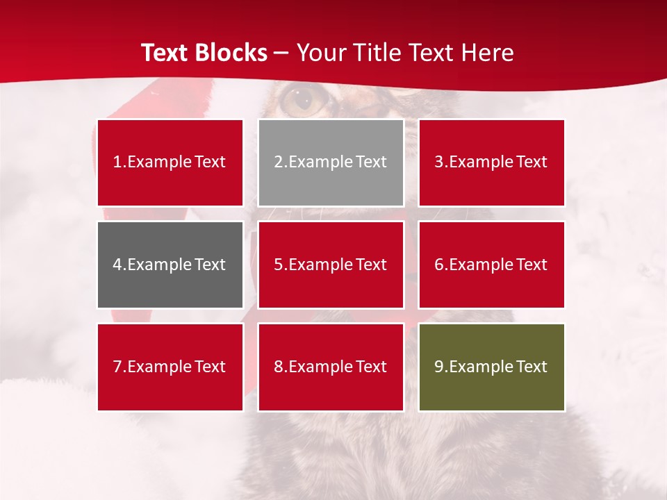 Domestic Looking Up Santa PowerPoint Template