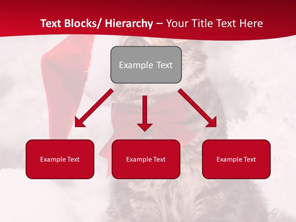 Domestic Looking Up Santa PowerPoint Template