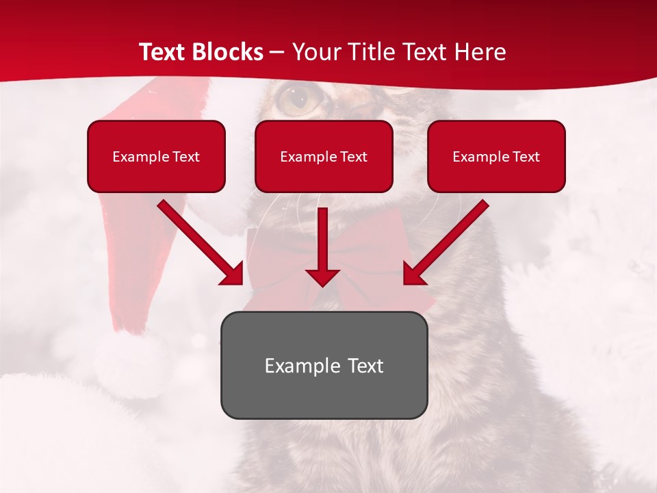 Domestic Looking Up Santa PowerPoint Template