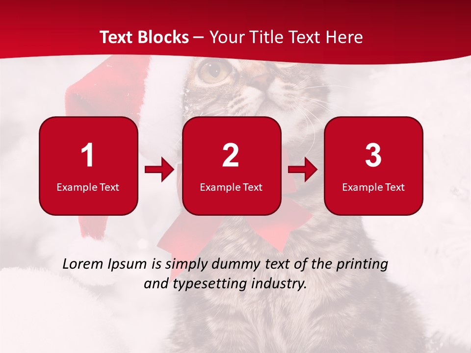 Domestic Looking Up Santa PowerPoint Template