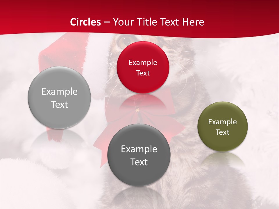 Domestic Looking Up Santa PowerPoint Template
