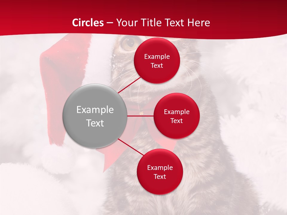 Domestic Looking Up Santa PowerPoint Template