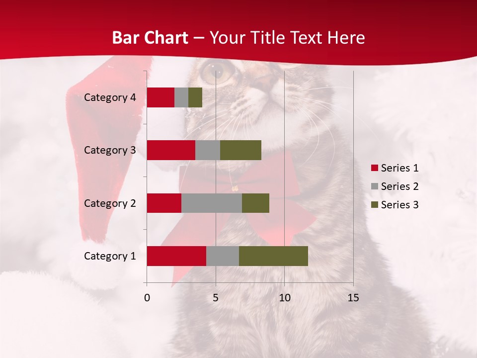 Domestic Looking Up Santa PowerPoint Template