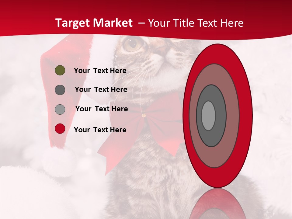 Domestic Looking Up Santa PowerPoint Template