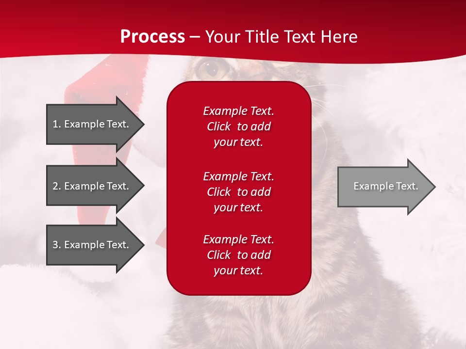 Domestic Looking Up Santa PowerPoint Template