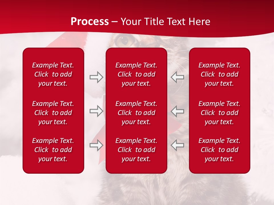 Domestic Looking Up Santa PowerPoint Template