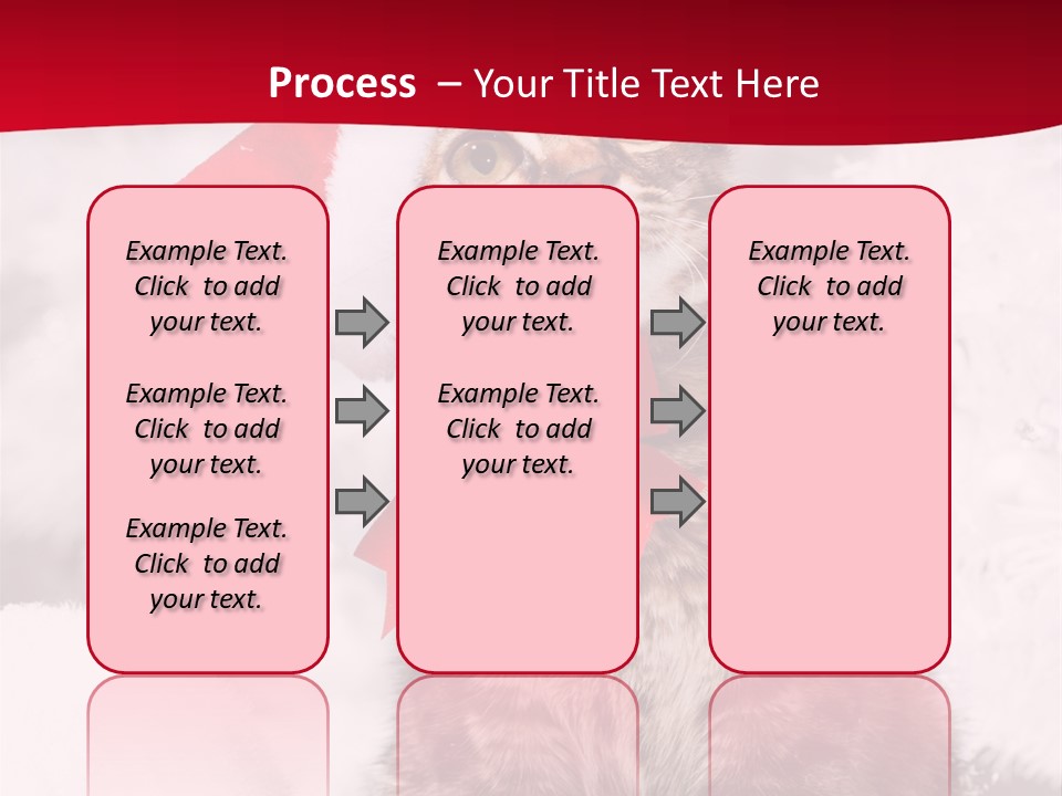 Domestic Looking Up Santa PowerPoint Template
