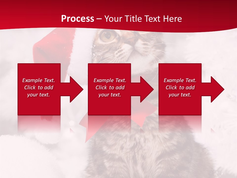 Domestic Looking Up Santa PowerPoint Template