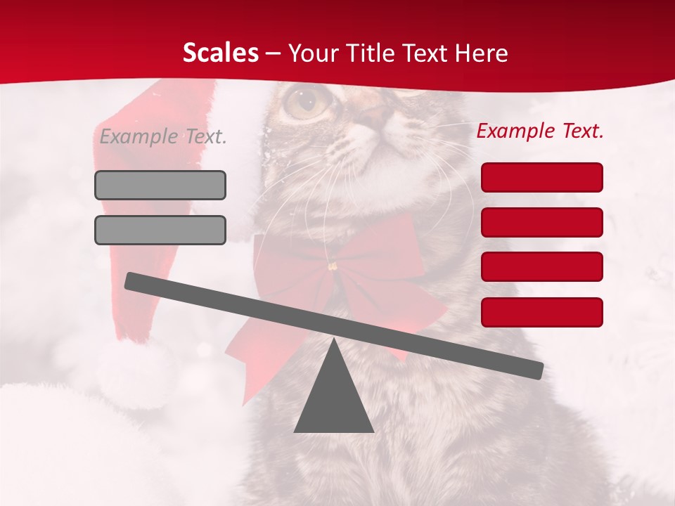 Domestic Looking Up Santa PowerPoint Template