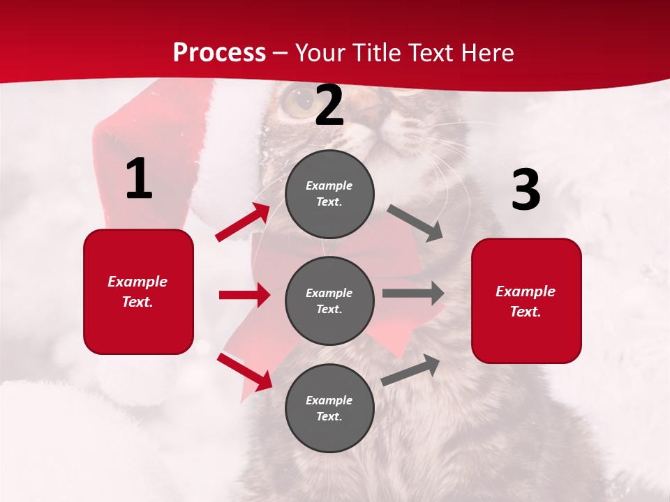 Domestic Looking Up Santa PowerPoint Template