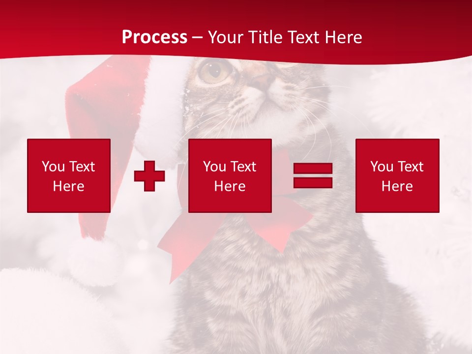 Domestic Looking Up Santa PowerPoint Template